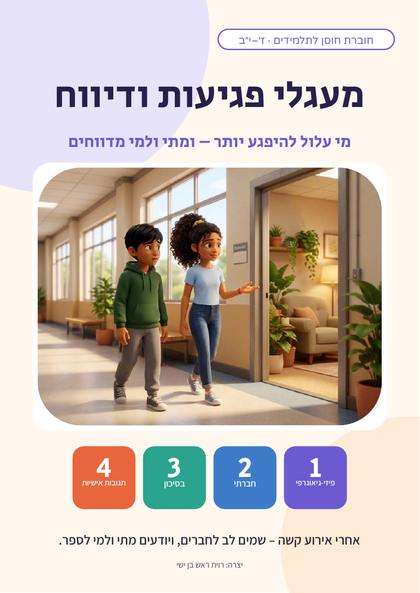 שער החוברת: מעגלי פגיעות ודיווח