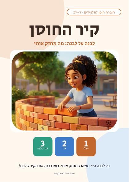 שער החוברת: קיר החוסן